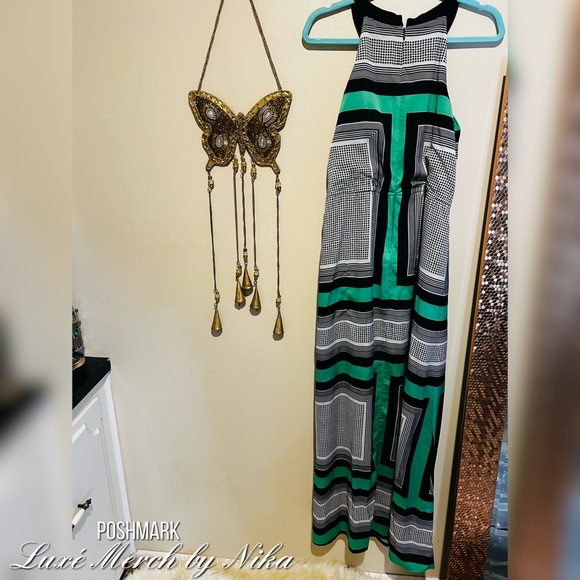 Vince Camuto Pattern Maxi Dress - Size 8 - Picture 4 of 5